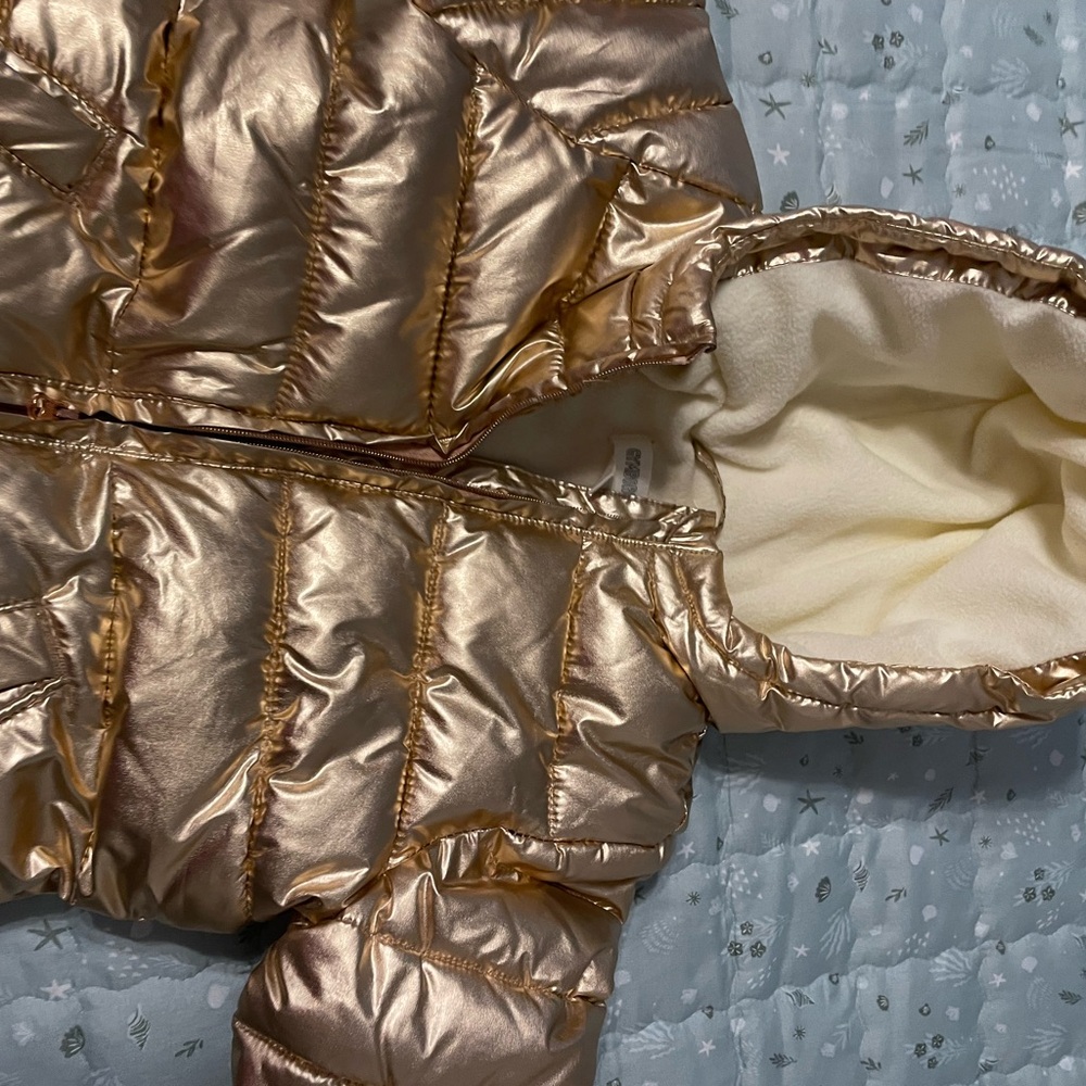 Gymboree Rose Gold puffer coat - Picture 7 of 8